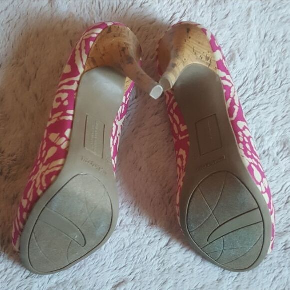 CHRISTIAN SIRIANO for payless Heels Peep Toe Pink Womens Size 6.5 - Picture 5 of 7